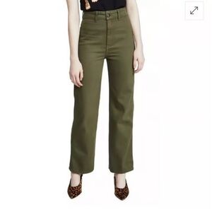 Reformation Marine Cotton Tencel Ankle Pants